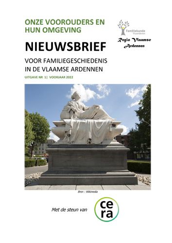 Kaft van Nieuwsbrief 01